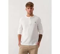 Lacoste Boxy Tunisian Neck Knit T-Shirt - Flour 70V - Flour 70V - L