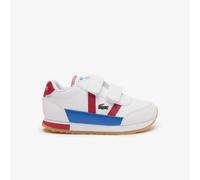 Lacoste Boys Boy's Infants Partner Trainers in White red Nylon - Size UK 4.5 Infant