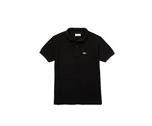 Lacoste Boys Classic Pique Polo Shirt Short Sleeve Lifestyle Black 4 Years