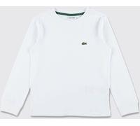 LACOSTE Boy's Crewneck Long-Sleeved Cotton T-Shirt with Contrast Logo - Size: 8 - male