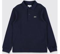 LACOSTE Boy's Long-Sleeved Cotton Polo Shirt with Logo Patch - Size: 14 - male
