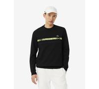 Lacoste Branded Stripe Tennis Sweatshirt Black Green - XL