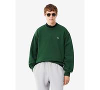 Lacoste Brushed Cotton Fleece Crew Neck Sweatshirt Dark Green