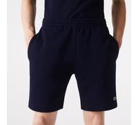 Men's Lacoste Organic Brushed Cotton Fleece Jogger Shorts Size 5 - L Midnight Blue
