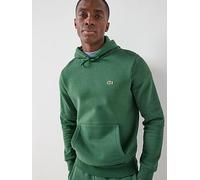 Lacoste Brushed Fleece Hoodie, Green, Size S, Men Green