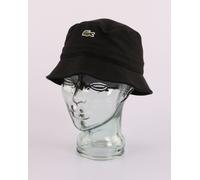Lacoste Mens Embroidered Bob Organic Cotton Buckle Hat - Black, Size: Medium - Size Medium