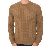 Lacoste Cable Knit Jumper Camel