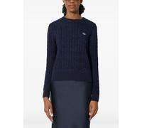 Lacoste cable-knit logo sweater - Blue XS