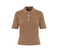Lacoste cable-knit polo shirt - Brown 36-38-40
