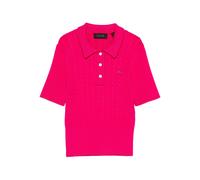 Lacoste cable-knit polo top - Pink 36-38-40