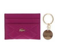 LACOSTE card holder CC Key Ring Box Rubine