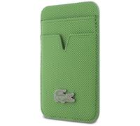Lacoste Card Wallet, Compatible with MagSafe, Card Storage, Card Case, Petite Pique, PU Leather, Green