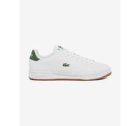 Lacoste Carnaby Cup Leather Trainers White/Dark Green