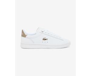 Lacoste Carnaby Set Leather Shoes White Gold Women - 42