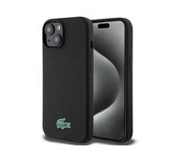 Lacoste Case Liquid Silicone Croc Logo MagSafe Black - iPhone 15 Plus