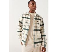 Lacoste Casual Checked Overshirt, Green, Size 2Xl, Men Green