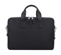 Lacoste Chantaco briefcase leather 39 cm laptop compartment black