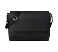 Lacoste Chantaco Briefcases Messenger Genuine Leather 35 cm black