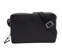 Lacoste Chantaco Piqué Leather Reporter Bag - Black One Size One Size
