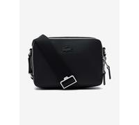 Lacoste Core Essentials Chantaco Shoulder bag Leather 20.5 cm black