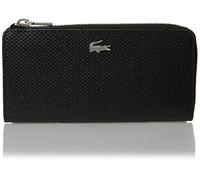 Lacoste Chantaco Women's Slim Zipper Wallet, Black, black / black, Único