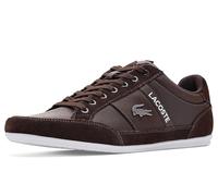 Lacoste Chaymon Legacy Sneaker Men's Trainers, Dark Brown White, 8.5