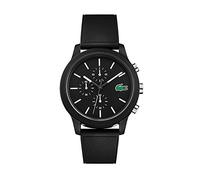 Lacoste Chronograph Quartz Watch for Men LACOSTE.12.12 Collection with Black Silicone Bracelet - 2010972