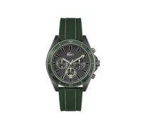 Lacoste Chronograph Quartz Watch for Men MAINSAIL Collection with Green Silicone Bracelet - 2011363
