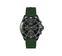 Lacoste Chronograph Quartz Watch for Men TIEBREAKER Collection with Green Silicone Bracelet - 2011153