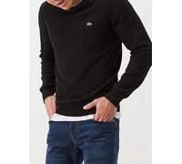 Lacoste Classic Crew Neck Knitted Jumper - Black, Black, Size Xl, Men Black