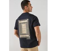 Lacoste Classic Fit Back Print Heavy Cotton T-Shirt, Black, Size Xl, Men Black