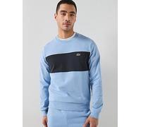 Lacoste Classic Fit Colorblock Fleece Sweatshirt, Blue, Size S, Men Blue