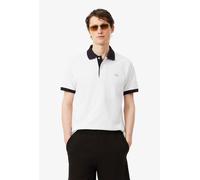 Lacoste Classic Fit Contrast Pique Polo Shirt, White, Size M, Men White