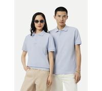 Lacoste Classic Fit Embossed Branding Short Sleeve Polo Shirt Blue - L