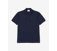Lacoste Classic Fit Embossed Branding Short Sleeve Polo Shirt Navy Blue - XL