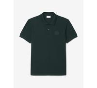 Lacoste Classic Fit Embroidered Shield short sleeve polo dark green - M