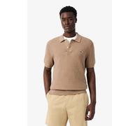 Lacoste Classic Fit Knitted Polo Shirt - Beige - 6 (XL)