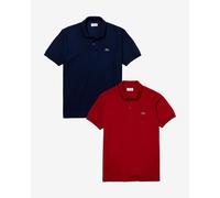 Lacoste Classic Fit L.12.12 Polo Pack Short Sleeve Navy Blue Red (2 Units) - XS