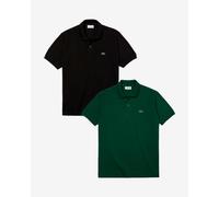 Lacoste Classic Fit L.12.12 Polo Pack Short Sleeve Pure Black Green (2 Units) - L