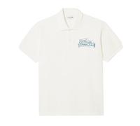 Lacoste Classic Fit Printed Polo Shirt White/Blue