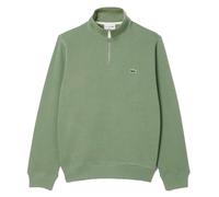 Lacoste Classic Fit Quarter-Zip Sweatshirt, High Neck, Thyme Green (UK, Alpha, XL, Regular, Regular, Thyme Green)