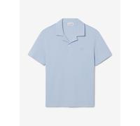 Lacoste Classic Fit Textured Short Sleeve Polo Shirt Blue - L