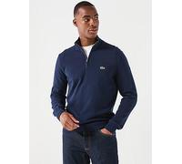 Lacoste Classic Half Zip Knitted Jumper, Navy, Size 3Xl, Men Navy