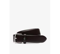 Lacoste Classic Leather Belt, Dark Brown, Size 100, Men Dark Brown