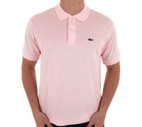 Lacoste Classic Two Button Polo Shirt Pink - Short Sleeve Pique Cotton Polo