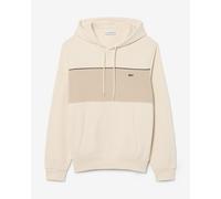 Lacoste Colorblock Fleece Hoodie Beige - L