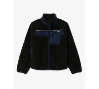 Lacoste Colorblock Fleece Mens Zipped Jacket - Black/Navy Blue DY4 - Black/Navy Blue DY4 - L