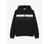 Lacoste Colour-Block Fleece Hoodie Black Green White - XL