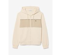 Lacoste Colour-Block Full Zip Hoodie Beige - XS