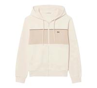 Lacoste Colour-Block Full Zip Hoodie Beige - L